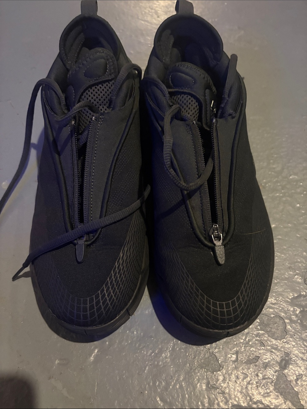 adidas Men's Black Zip-Front Athletic Sneakers